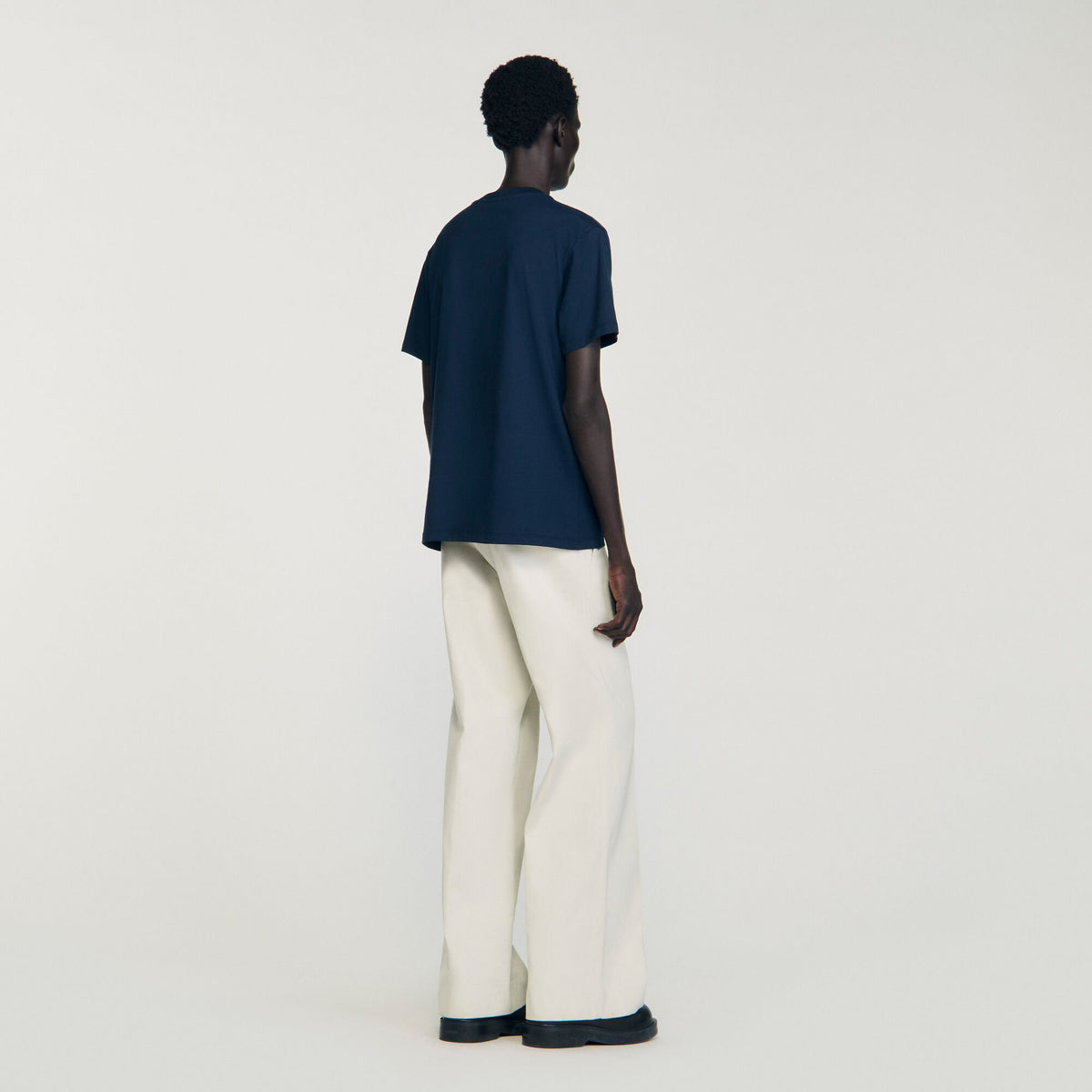 Sandro T-shirt with appliqué logo