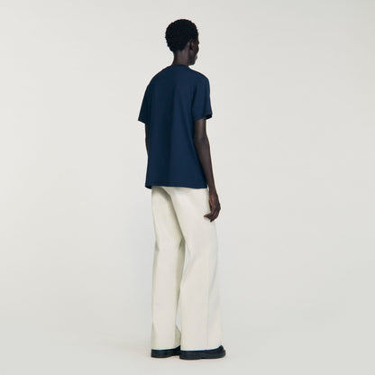 Sandro T-shirt with appliqué logo