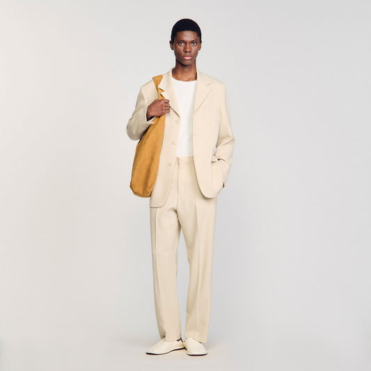 Sandro Oversized wool suit jacket