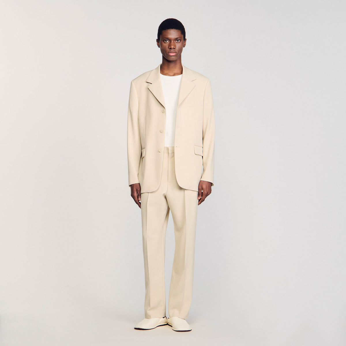 Sandro Oversized wool suit jacket