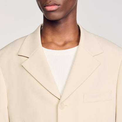 Sandro Oversized wool suit jacket