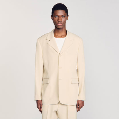 Sandro Oversized wool suit jacket